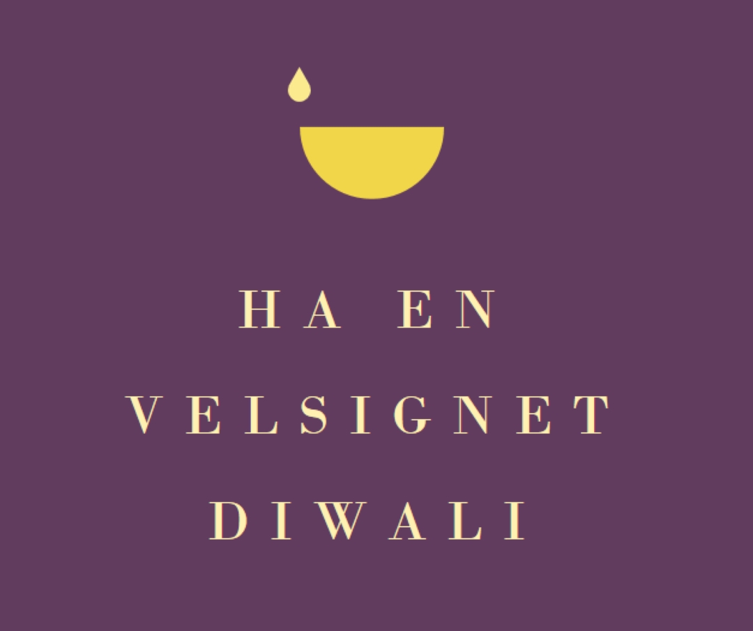 Diwali velsignelser purple modern-simple