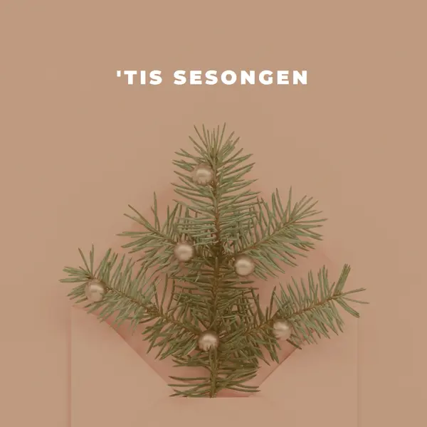 Tis sesongens hilsener yellow modern-simple