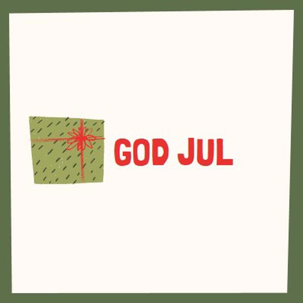 God julegave white whimsical-color-block