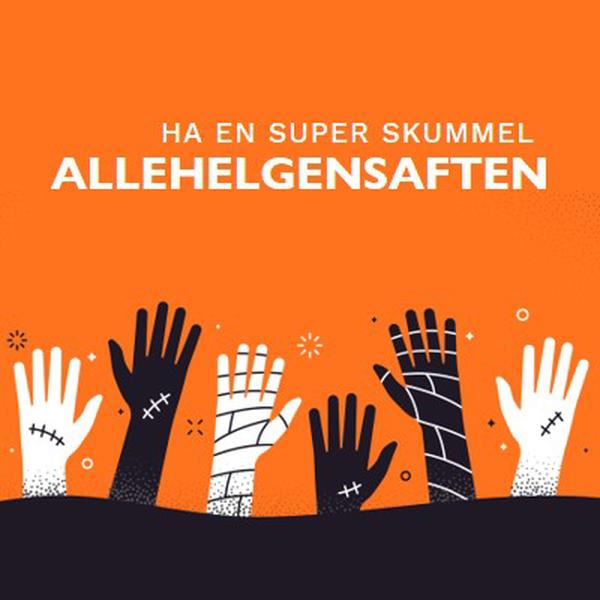 Super skummelt orange modern-color-block