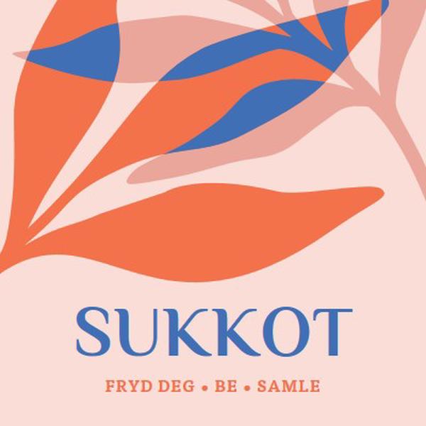 Glede denne Sukkot pink organic-simple