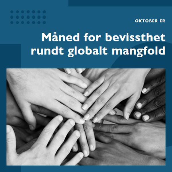 Måned for bevissthet rundt globalt mangfold blue modern-geometric-&-linear