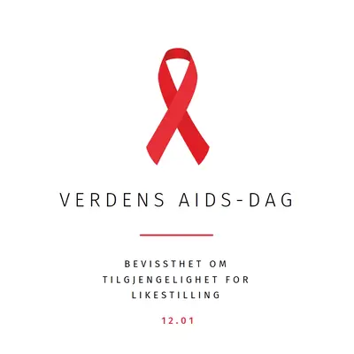 Øke aidsbevisstheten white modern-simple
