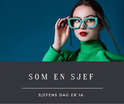 Sjef dame blue modern-simple