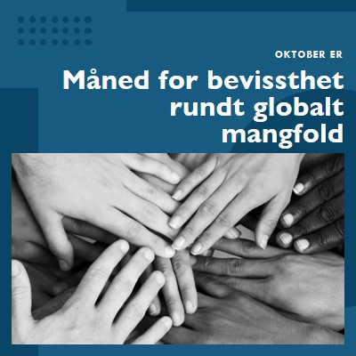 Måned for bevissthet rundt globalt mangfold blue modern-geometric-&-linear