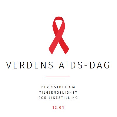 Øke aidsbevisstheten white modern-simple