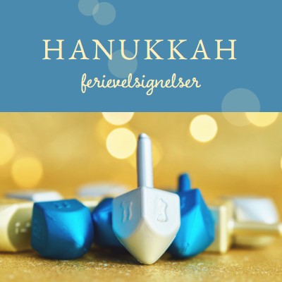 Ha en lykkelig Hanukkah yellow modern-simple