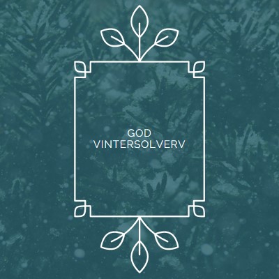 Vintersolverv green modern-simple