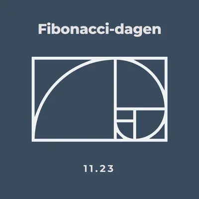 Fibonacci-dagen blue modern-simple