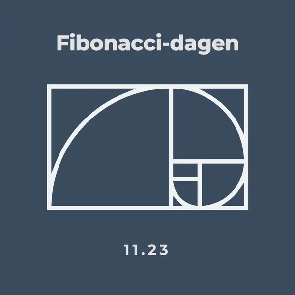 Fibonacci-dagen blue modern-simple