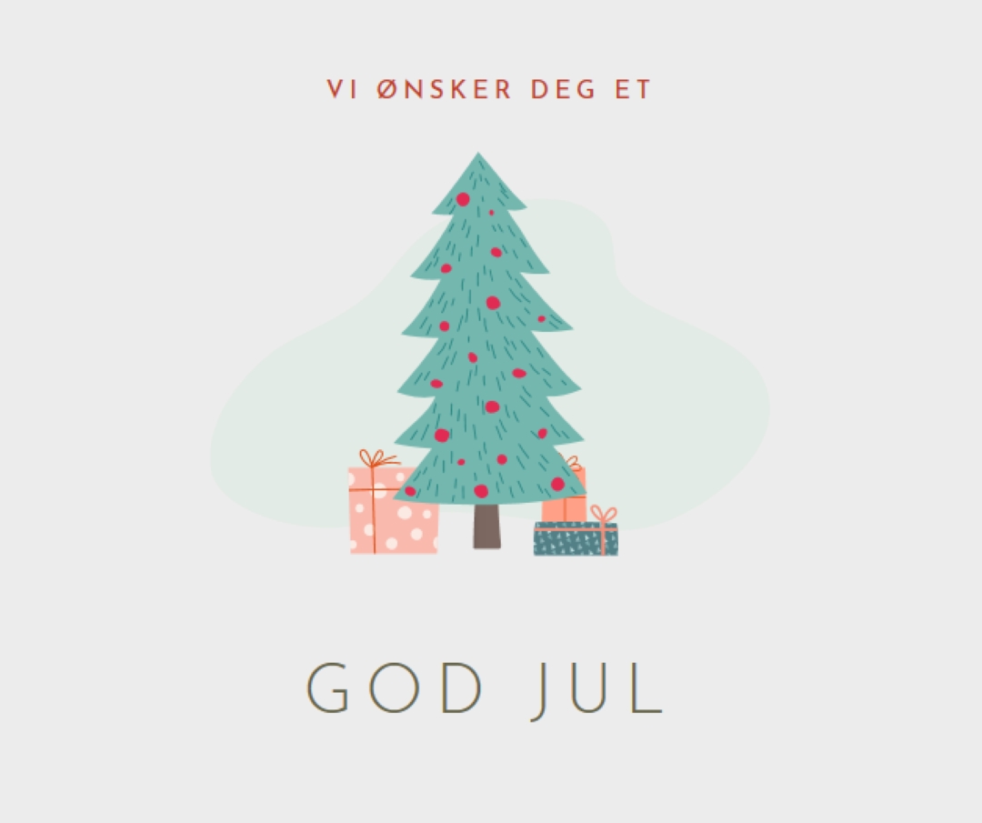 Ønsker deg en god jul pink whimsical-color-block