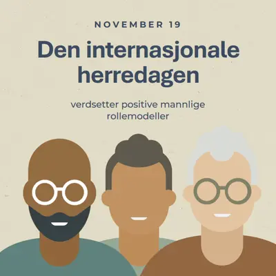 Den internasjonale herredagen gray modern-color-block