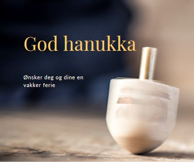 Skjønnheten i Hanukkah yellow modern-simple