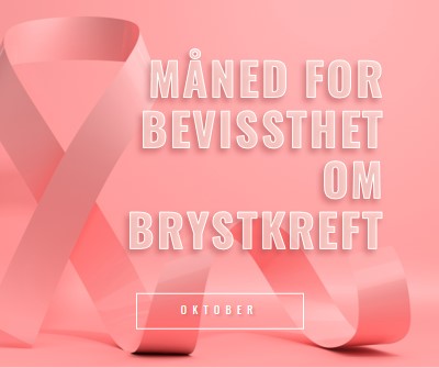 Bevissthet om brystkreft pink modern-bold