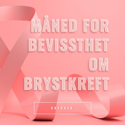 Bevissthet om brystkreft pink modern-bold