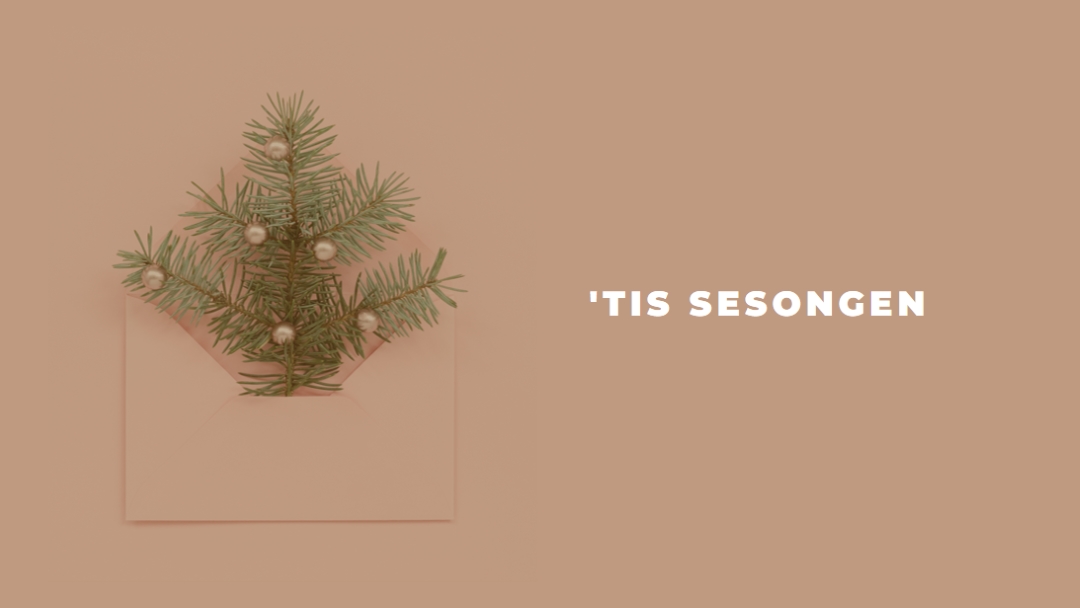 Tis sesongens hilsener yellow modern-simple