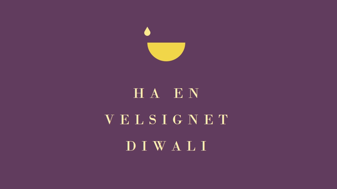 Diwali velsignelser purple modern-simple