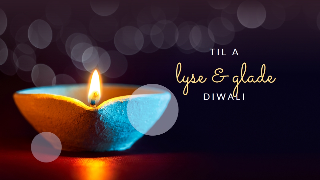Til en lys & glad Diwali black modern-simple