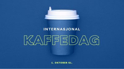 Kafékultur blue modern-bold