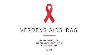 Øke aidsbevisstheten white modern-simple