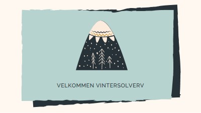 Velkommen vintersolverv blue whimsical-color-block