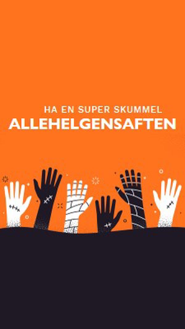 Super skummelt orange modern-color-block