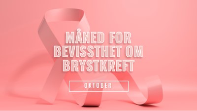 Bevissthet om brystkreft pink modern-bold