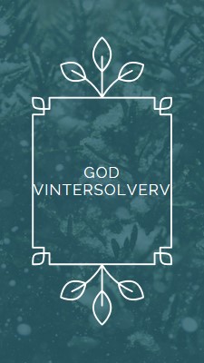 Vintersolverv green modern-simple