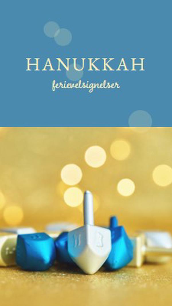 Ha en lykkelig Hanukkah yellow modern-simple