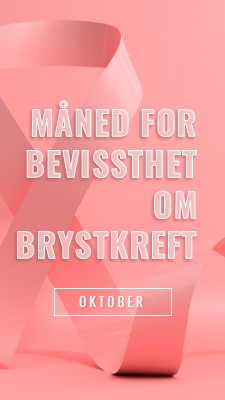 Bevissthet om brystkreft pink modern-bold