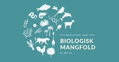 Feire verdens biologiske mangfoldsdag blue modern-simple