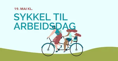 Sykkel til arbeidsdag blue whimsical-color-block