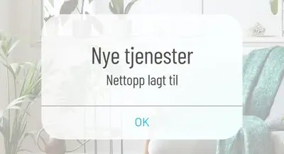 Tjenestevarsel white modern-simple
