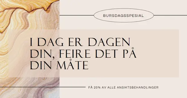 Fødselsdagsgodbit for deg brown modern,elegant,clean