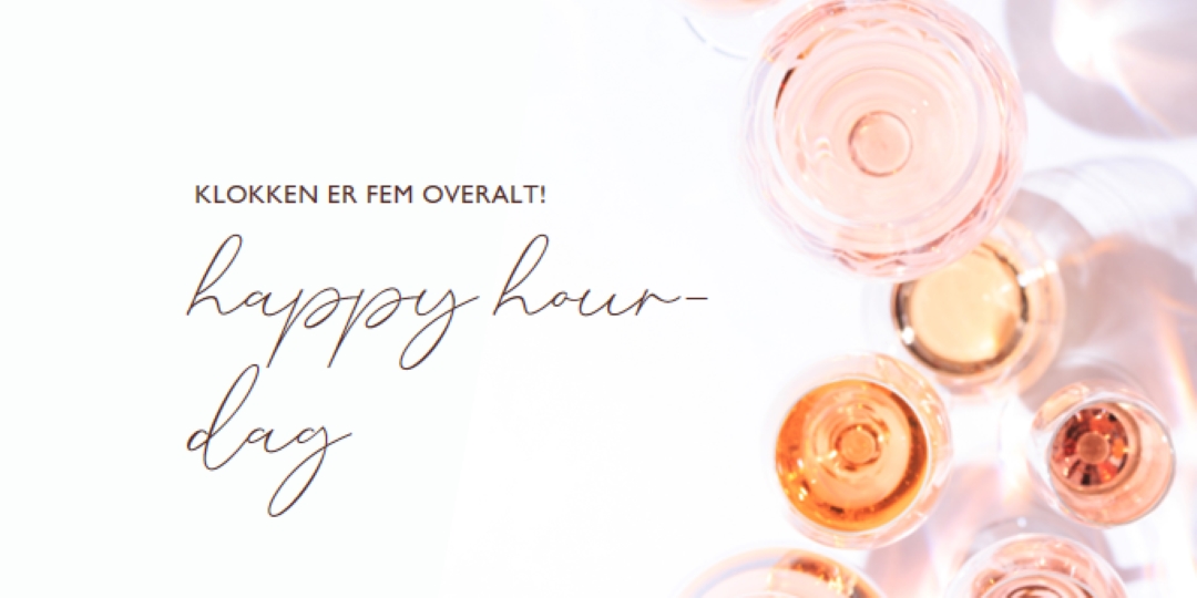 Klokken fem happy hour white modern-simple