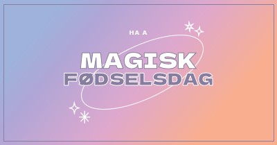 Magisk bursdag purple magical,modern,gradient