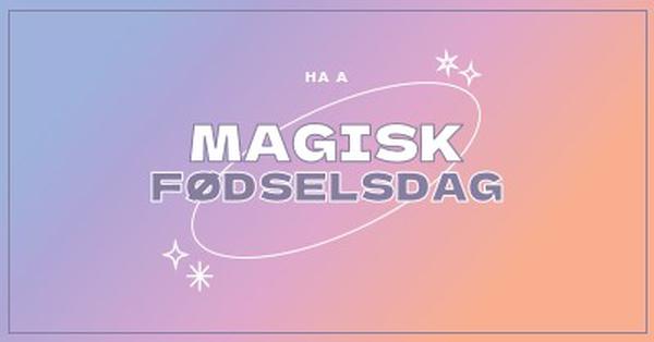 Magisk bursdag purple magical,modern,gradient