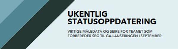 Ukentlig statusoppdatering blue modern-simple