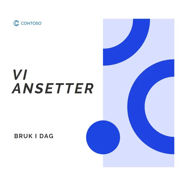 Vi ansetter – bruk i dag white modern-simple