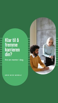 Finn en mentor i dag green modern-simple