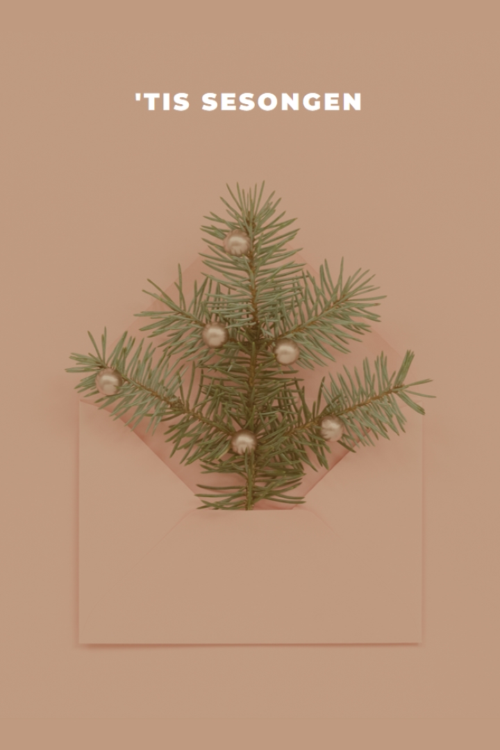 Tis sesongens hilsener yellow modern-simple