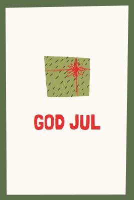 God julegave white whimsical-color-block