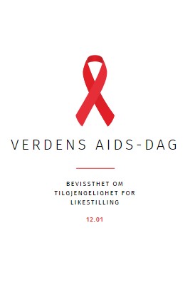 Øke aidsbevisstheten white modern-simple