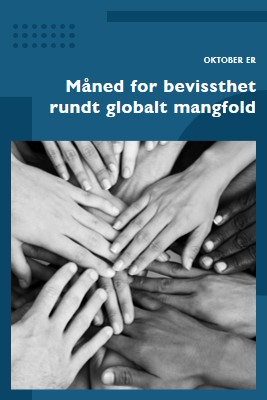 Måned for bevissthet rundt globalt mangfold blue modern-geometric-&-linear