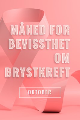 Bevissthet om brystkreft pink modern-bold