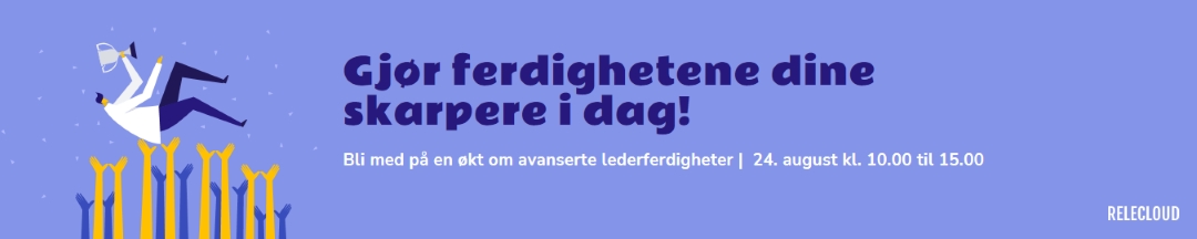 Banner for fengende lederferdigheter purple modern,simple,illustration