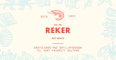 Rett og slett de beste reker gray bold,retro,maritime