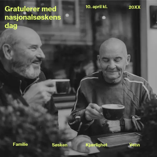 Søskenvennskap green modern,minimalist,bold