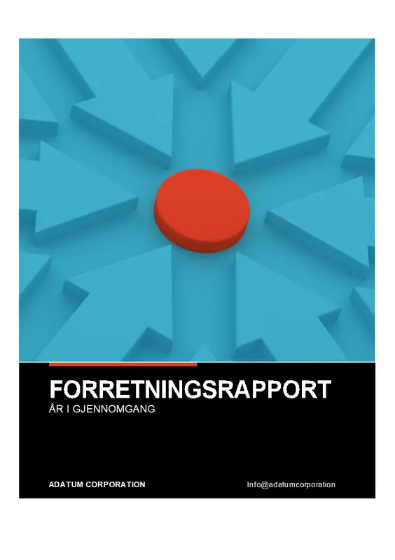 Fremtredende forretningsrapport modern bold