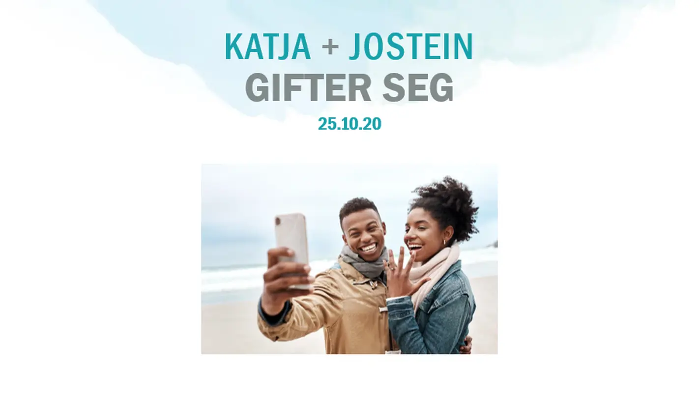 Fotoalbum for bryllup med vannfarger